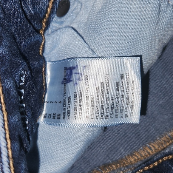 AMERICAN Eagle Outfitters Denim Jean Shorts size 2 360° Super Stretch - Picture 3 of 4